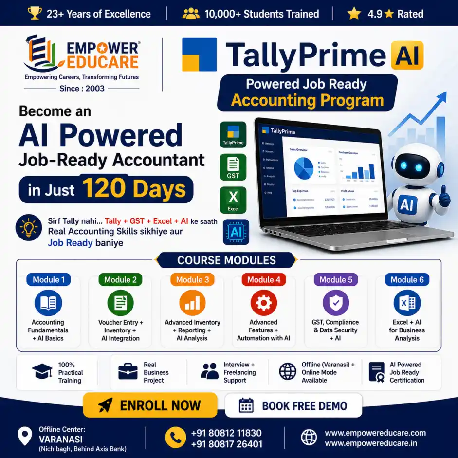 TallyPrime AI Powered Job Ready Accounting Program